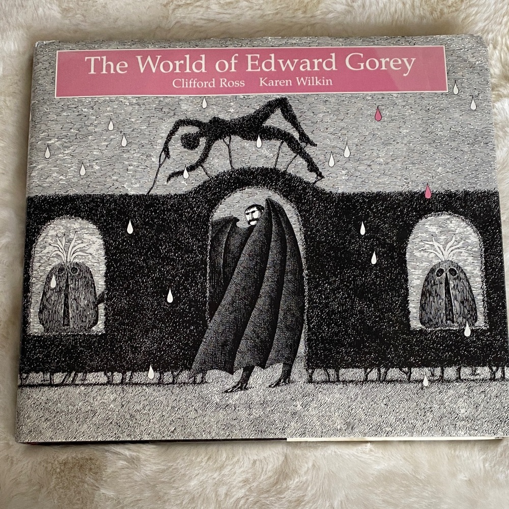 The World of Edward Gorey Hardcover Book - Pink & Black Cover
